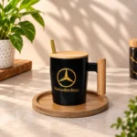 مك سيراميك Mercedes-Benz مع غطاء خشبي وملعقة