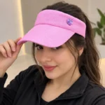 قبعة فيزر شمسي نسائي وردي