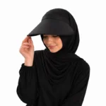 قبعة فيزر نسائية سوداء برباط خلفي